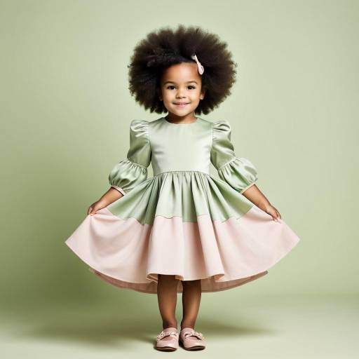 Little Girl in Elegant Dress