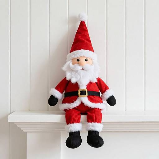 Handcrafted Festive Santa Claus Shelf Sitter