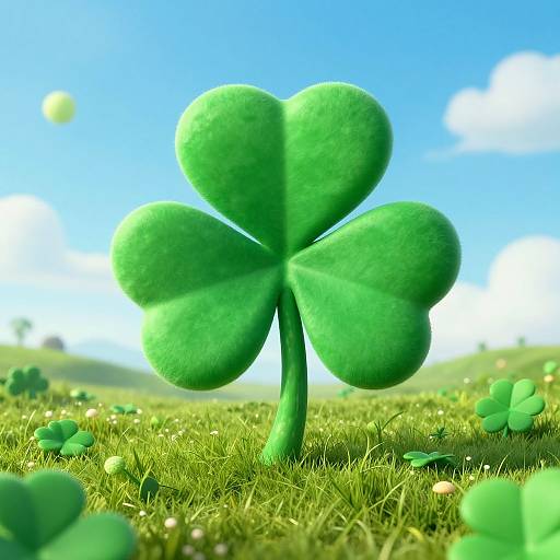 Epic Photorealistic Lucky Shamrock