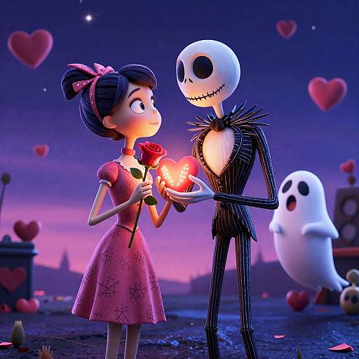 Nightmare Before Valentine's Day Romantic Couple