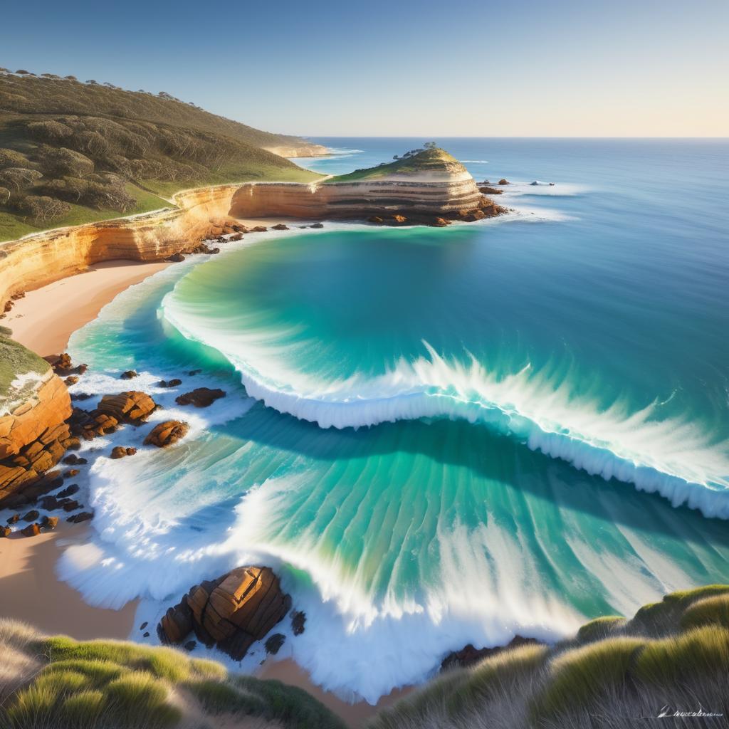 Tranquil Australian Coastline Artwork