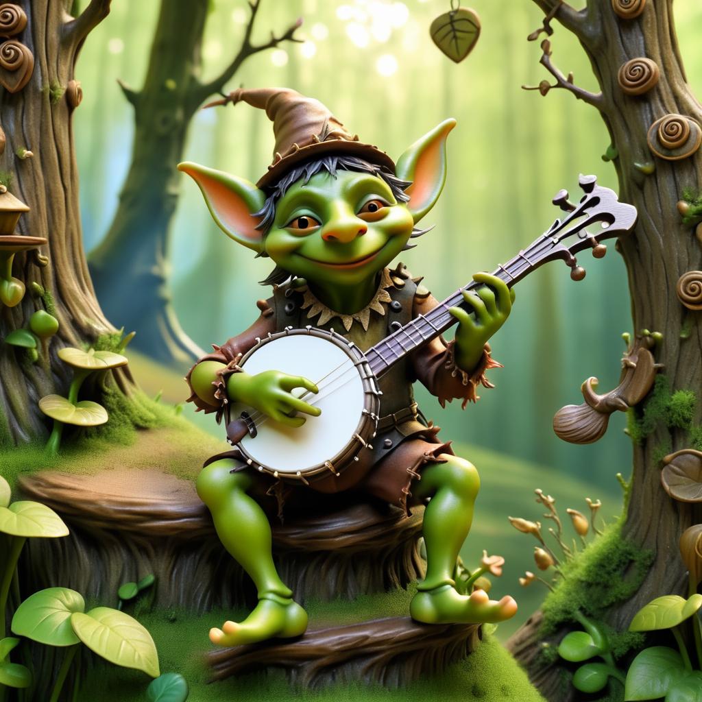 Romantic Goblin Serenade in the Woods