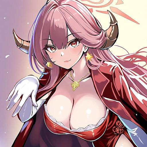 Illustration of Aru (dress) (blue archive), blue archive in the style of Monikano