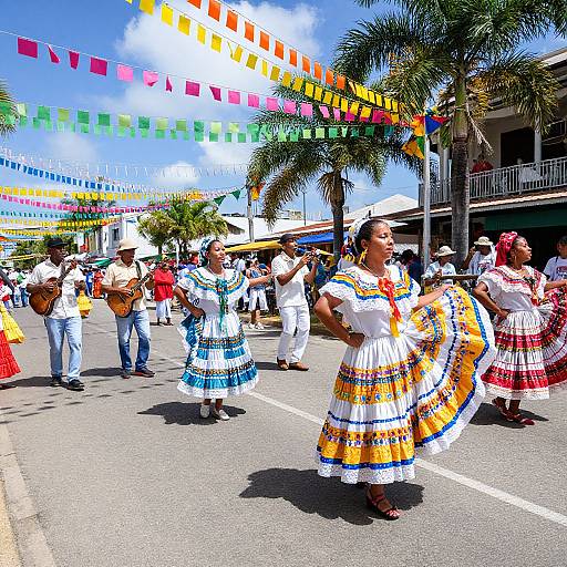 Vibrant Puerto Rican Street Festival