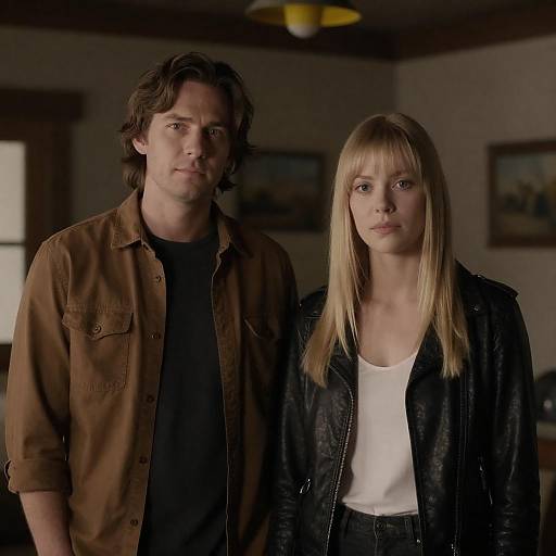 Dim Rustic Portrait of a Couple