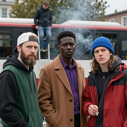 Intense Urban Trio in Action