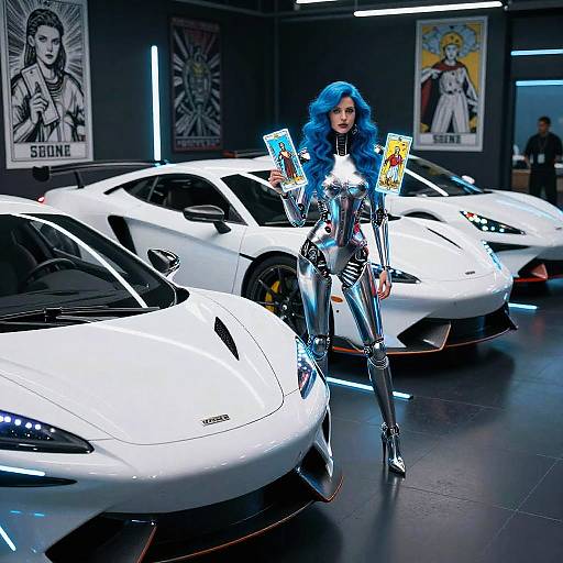 Futuristic Robotic Sports Car Show