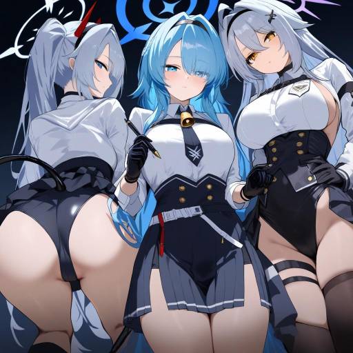 Blue Haired Girls in Unique Styles