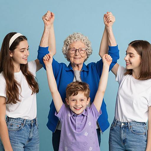Joyful Family Portrait with Smiles