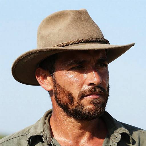 Rugged Portrait of a Middle-Aged Man