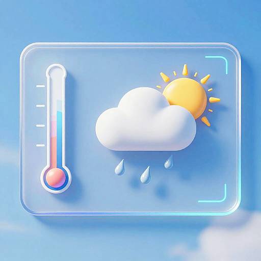 Minimalistic Animated Weather Dashboard