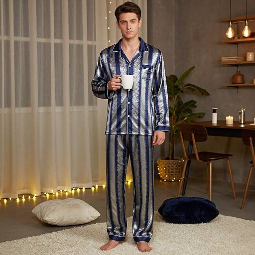 Modern Silk Pajama Party Outfit