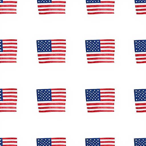 4th of July Seamless Pattern