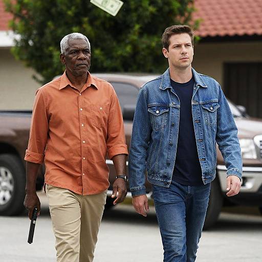 Outdoor Stroll: Diverse Men and Truck