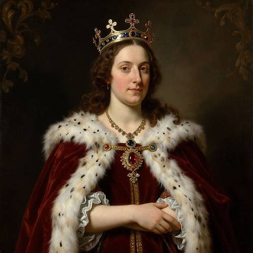 Regal Self-Portrait with Baroque Elegance