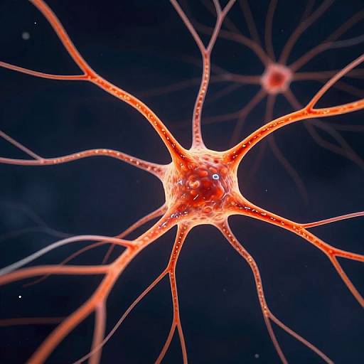 Vibrant Neuron Network Vector Art