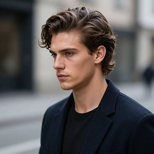 Realistic Portrait of Fit European Man