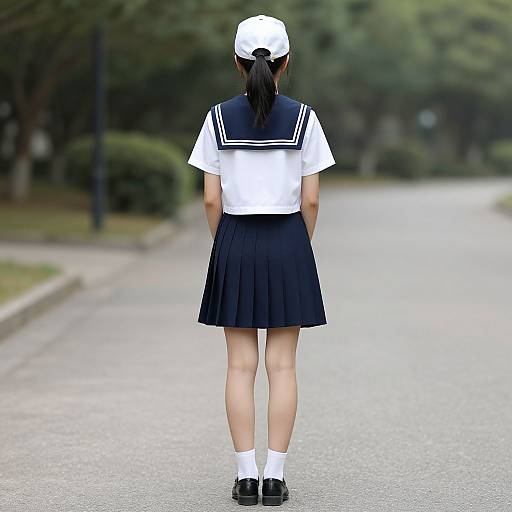 Realistic Sailor Outfit Woman Solo