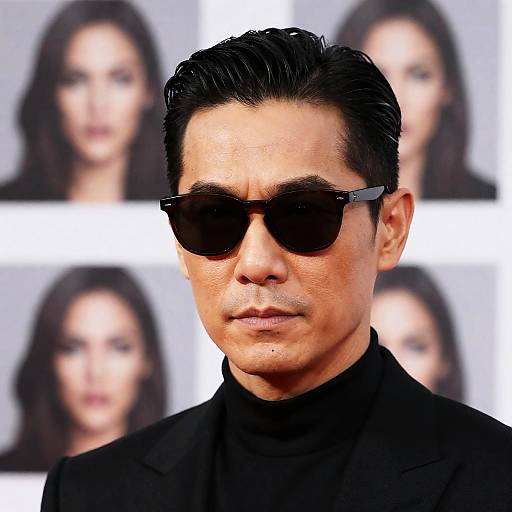 Intense Portrait of a Mysterious Man