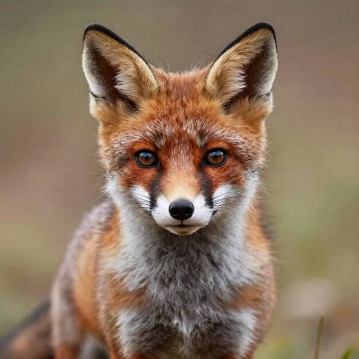 Curious Young Fox Portrait