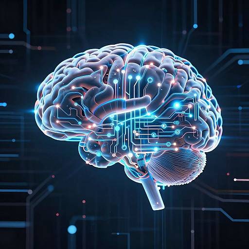 Self-Learning AI Brain Visualization