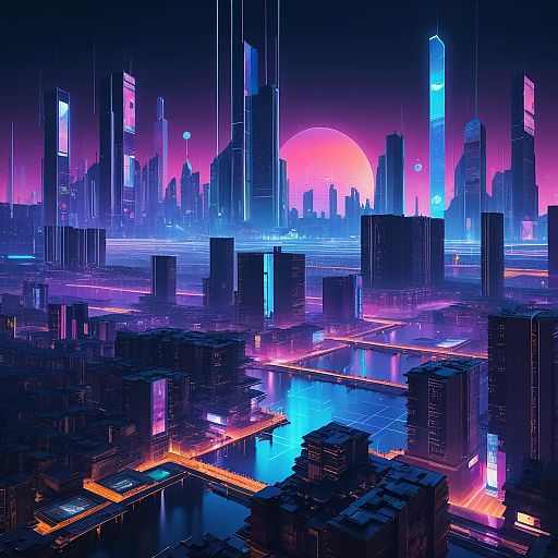 Stunning Cyberpunk Cityscape in 8K Stunning Cyberpunk Cityscape in 8K