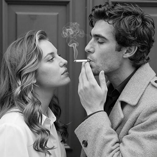 Intimate Black and White Portrait