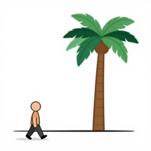 2D Vector Walk Cycle and Date Palm Tree
