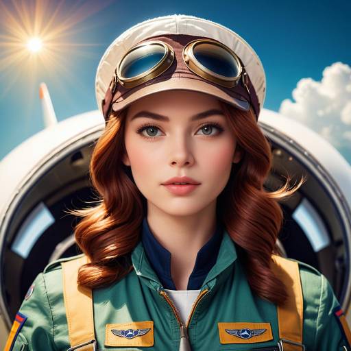 Exquisite Portrait of a Female Pilot Exquisite Portrait of a Female Pilot