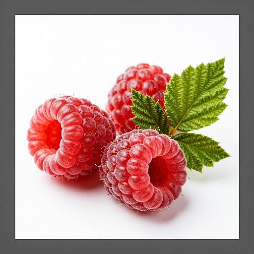 Close-Up of Vibrant Raspberries