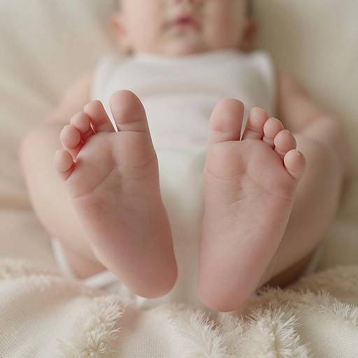 Cozy Close-Up of Baby's Feet