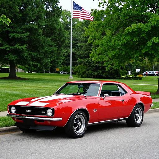 Shiny Red 1st Gen Camaro SS