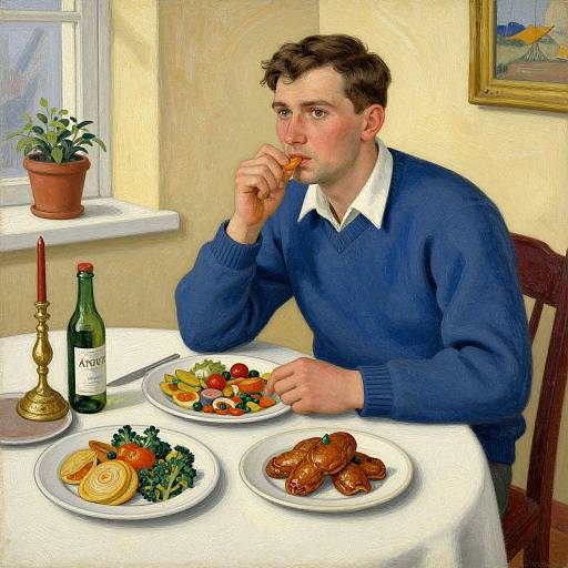 Naive Storybook Illustration with Propaganda