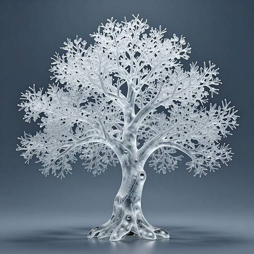 Ethereal Glass Tree of Serenity