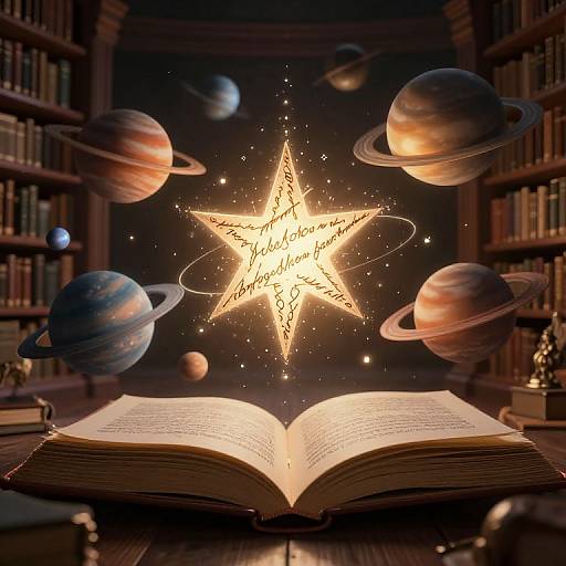 Celestial Planets in Library Universe