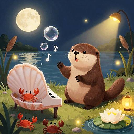 Whimsical Otter Piano Symphony