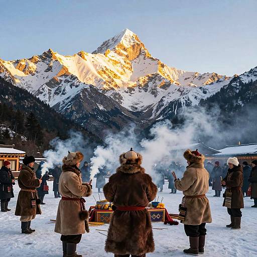 Sunrise Mountain Ceremony in Fur