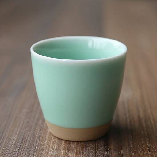 Minimalist Jade Green Coffee Cup