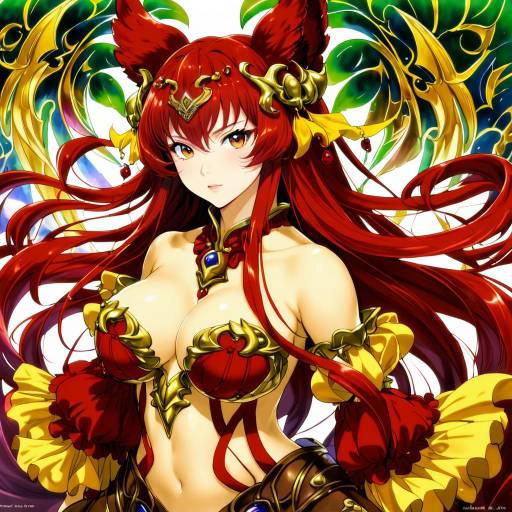 Illustration of Anthuria, granblue fantasy in the style of Kitahara tomoe (kitahara koubou)