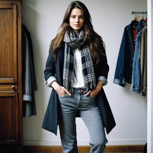 Stylish Woman in Indoor Fashion