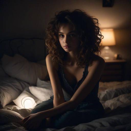 Sensual Nighttime Portrait of a Model