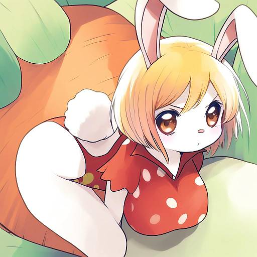 Illustration of Carrot (one piece), one piece in the style of Yume shokunin