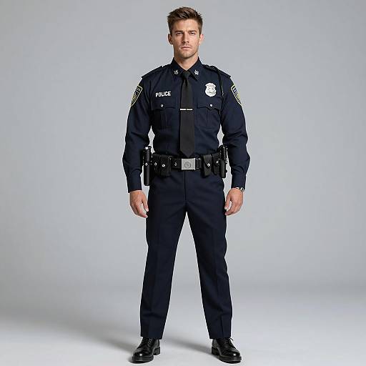 Male Police Officer in Uniform
