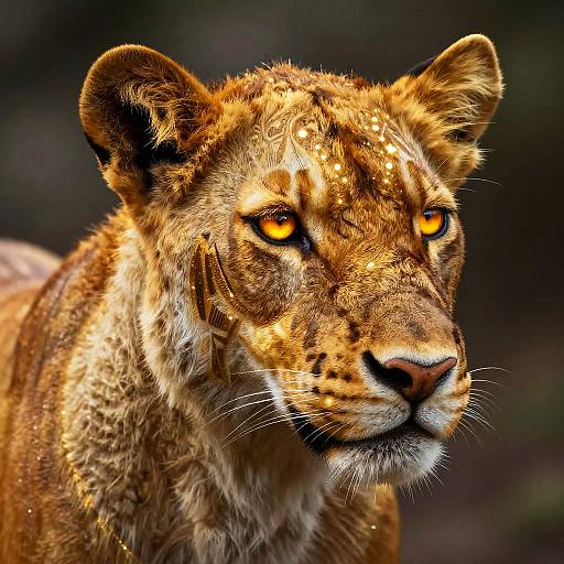 Glowing Tribal Marked Goldingo Portrait