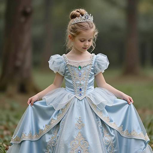 Whimsical Princess Portrait in Nature