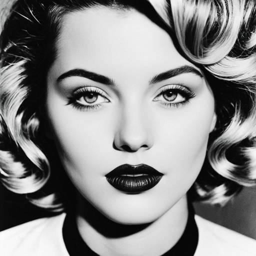 Classic Black and White Portrait of Woman Classic Black and White Portrait of Woman