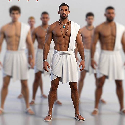 Realistic 3D Muscular Male Cosplay