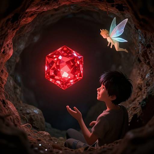 Glowing Dodecahedron in Sewer Cavern