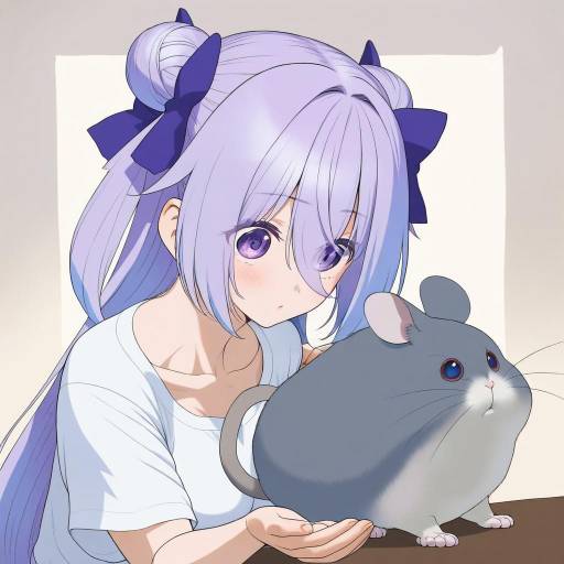 Illustration of Amamiya shizuku (hizuki yayoi), original in the style of Wata do chinkuru