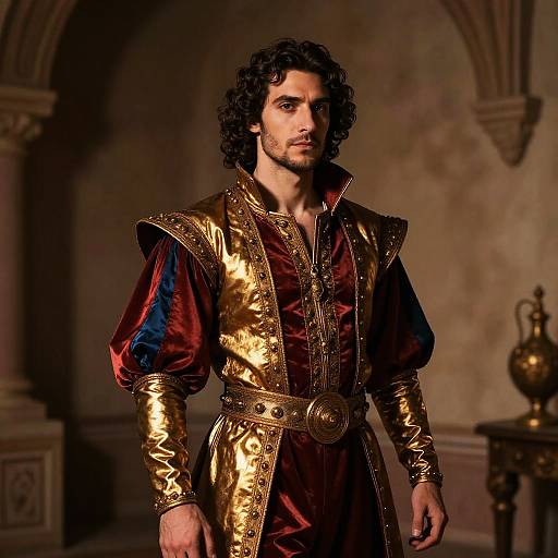 Man in Aladdin Iago Costume